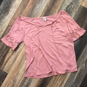 Pink blouse 1X